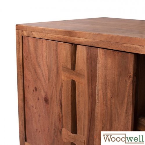 Sideboard FANCI aus massivem Akazienholz in Naturfarbe | Baumstamm Möbel