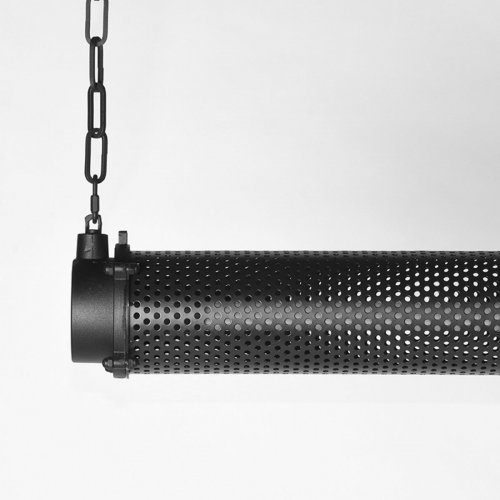 Κρεμαστό φωτιστικό "Tube" 130x13x13 cm μαύρο μέταλλο