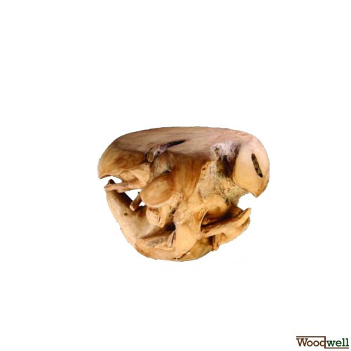 Hocker Ball aus Teakwurzel