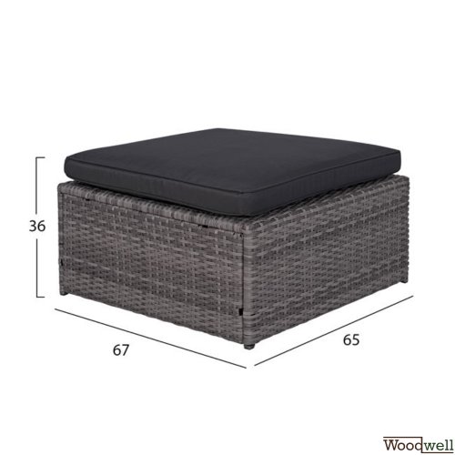 Complete living room corner 2 pieces metal frame with basket lining in gray tone and pillows in dark gray color