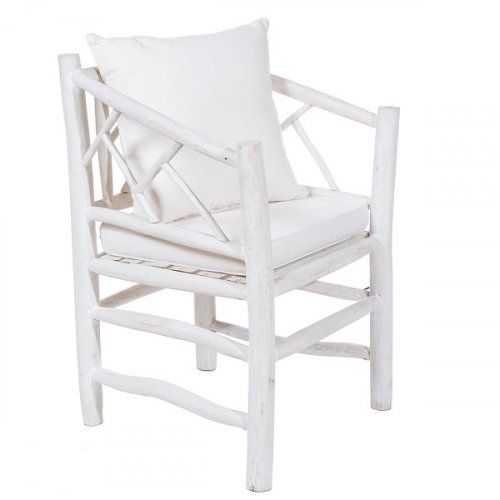Armchair made of teak branches