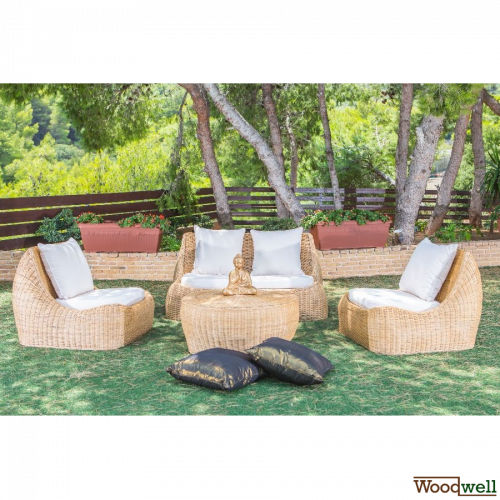 Liana Lounge-Set 4 Stk. aus Rattan