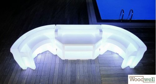 Workstation "BAR MALLORCA" | LED Design Möbel für Ihren Garten und Ihre Terrasse
