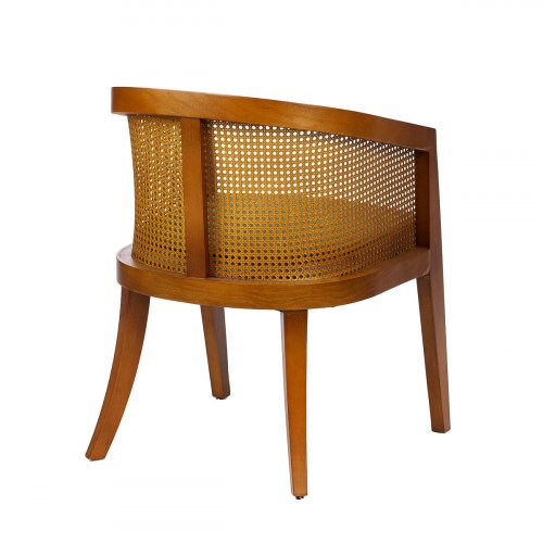 "Monaco" armchair made of wood and rattan back