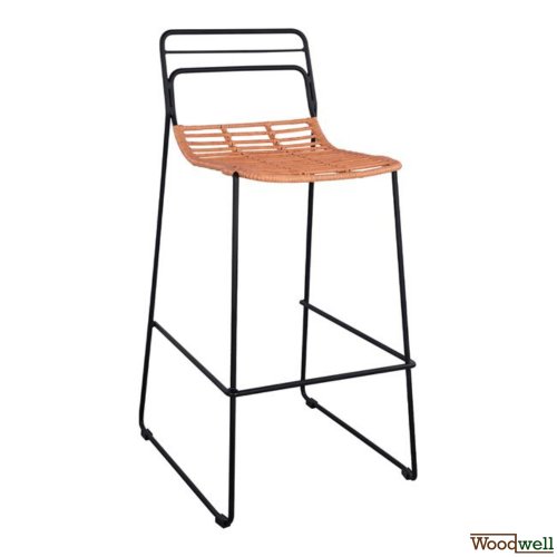 Moderner Barhocker mit Rücken Allegra Wicker