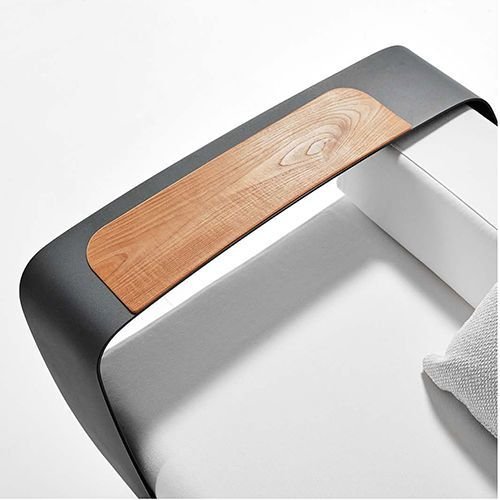 Σετ σαλονιού εξωτερικού χώρου "Onda" 4 τεμαχίων από λευκό απομίμηση δέρματος