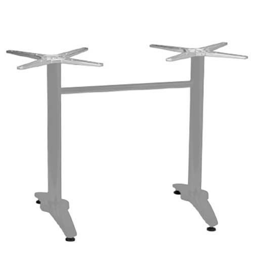 Outdoor Tischuntergestell "Roma 2" aus Aluminium 72cm Höhe in grau