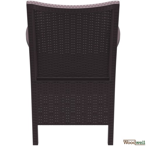 California outdoor armchair in brown