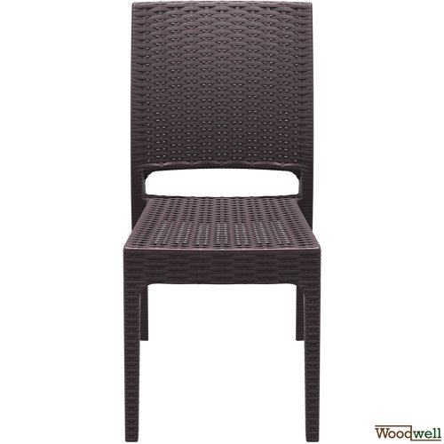 Polyrattan-Gartenstuhl Florida I XXL - Bistrostuhl aus Kunststoff mit Einer max. Belastbarkeit von: 160 kg I erhältlich Braun