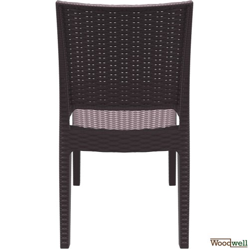 Polyrattan-Gartenstuhl Florida I XXL - Bistrostuhl aus Kunststoff mit Einer max. Belastbarkeit von: 160 kg I erhältlich Braun