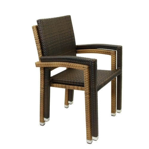 PORTO stacking armchair available in Tabaco