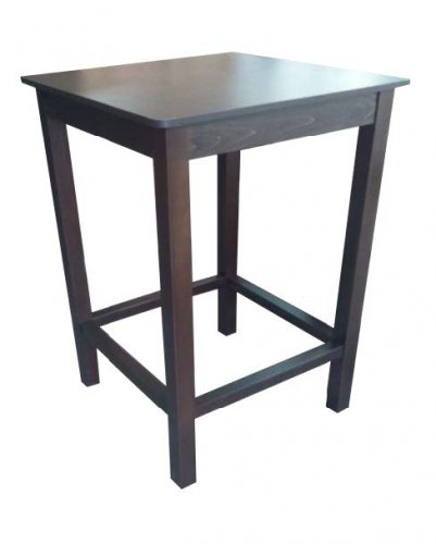 Taverna Hoch-Holztisch "Luton" in Wenge, 110cm Höhe, 18mm Oberflächen-Dicke