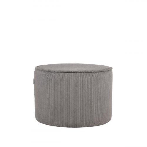 Hocker Tibo 55x55x40 cm Dunkelgraues Ribcord