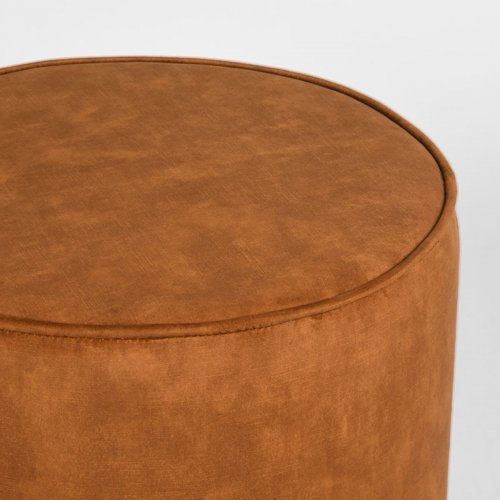 Hocker Tibo 55x55x40 cm dunkel orangeVelours