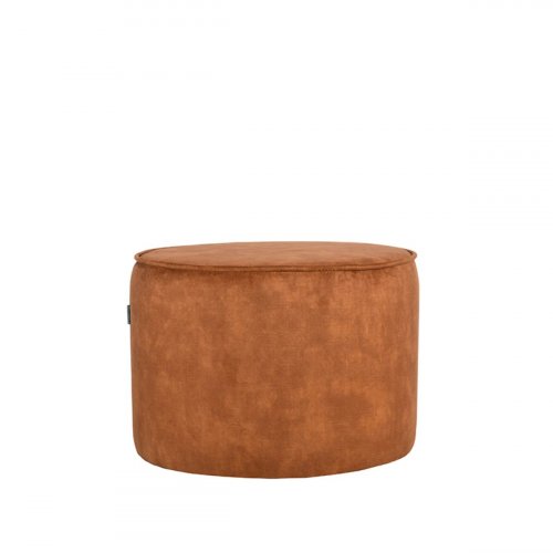 Hocker Tibo 55x55x40 cm dunkel orangeVelours
