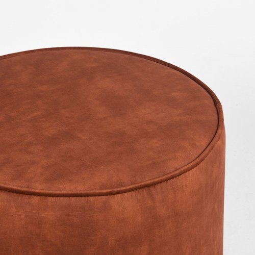 Hocker Tibo 55x55x40 cm Rust Velours