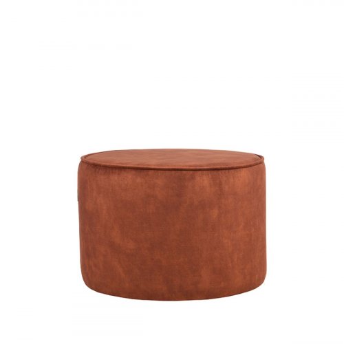 Hocker Tibo 55x55x40 cm Rust Velours
