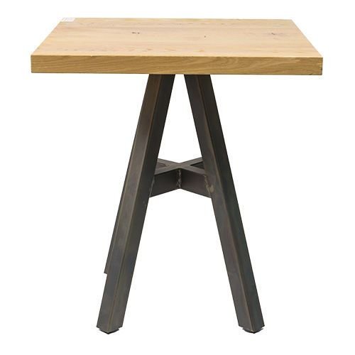Tischuntergestell "Portland" aus Stahl 73cm Höhe in Industrie Farbe
