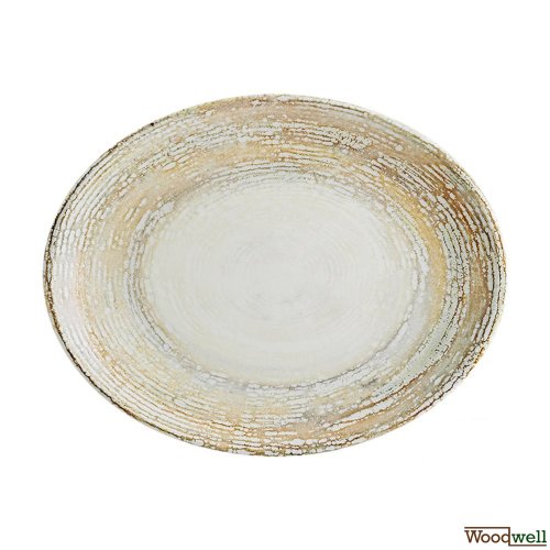 Premium porcelain Oval Bonna Patera 12 Set beige 25 cm