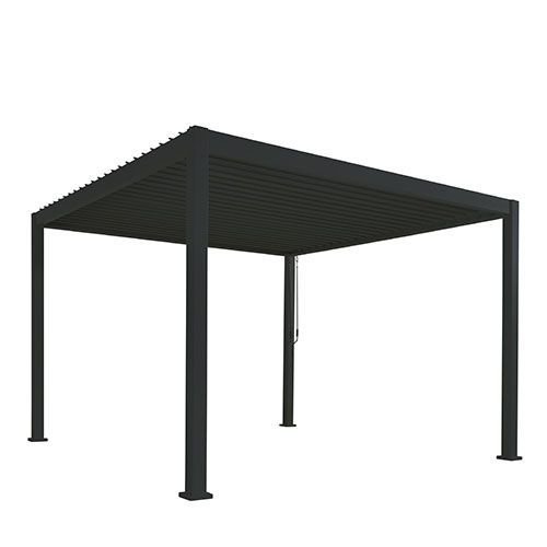 Terrassenüberdachung "Reflect" 3m x 3m in Anthrazit aus Aluminium