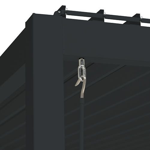 Terrassenüberdachung "Reflect" 3m x 4m in Anthrazit aus Aluminium