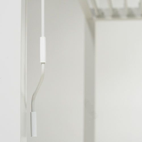 Terrace covering "Reflect" 3m x 6m in white made of aluminum