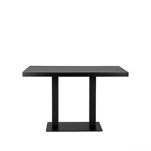 Restauranttisch 120x70x78 cm aus schwarzem Mangoholz
