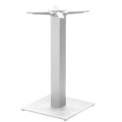 Tischuntergestell "Rivas" aus Edelstahl 72cm Höhe in Weiß