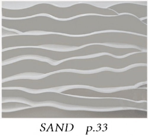 "Sand" Wandpaneele in Weiß - 1 Quadratmeter