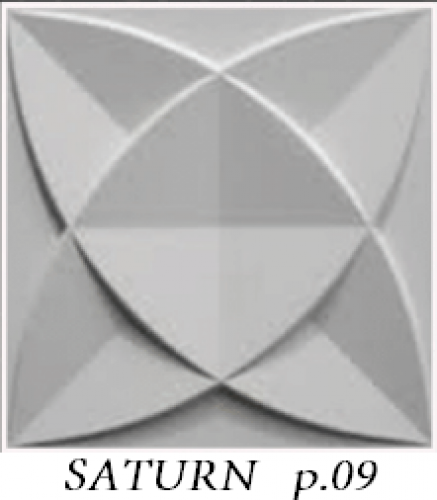 "Saturn" wandpaneele in weiß - 1 quadratmeter
