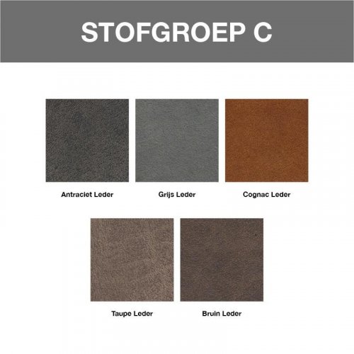 Sofa Arezzo 3-Sitzer Taupefarbenes Leder 62x208x100  cm