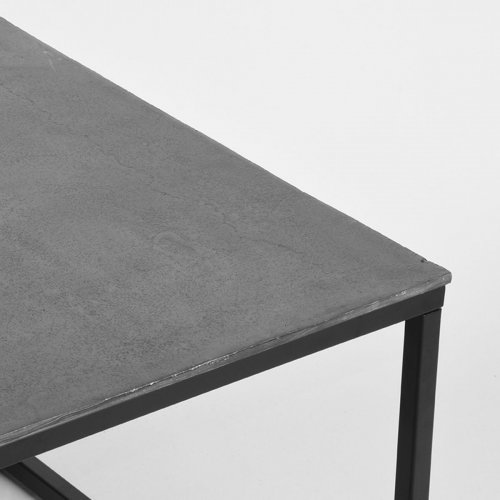 Couchtisch Pride schwarzes metall 100x60x45 cm