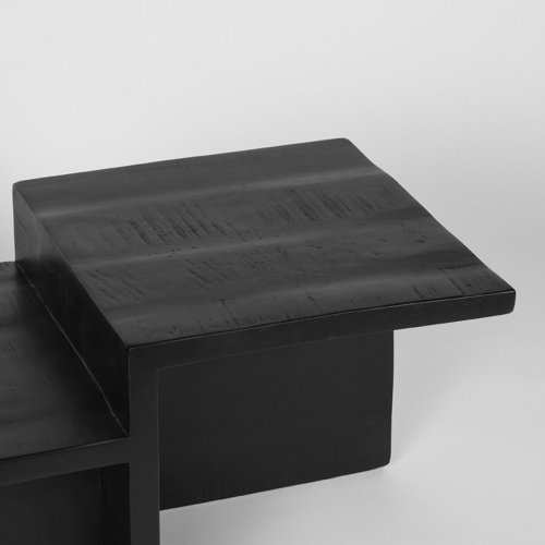 Coffee table "Skip" 90x50x42 cm from black mango wood