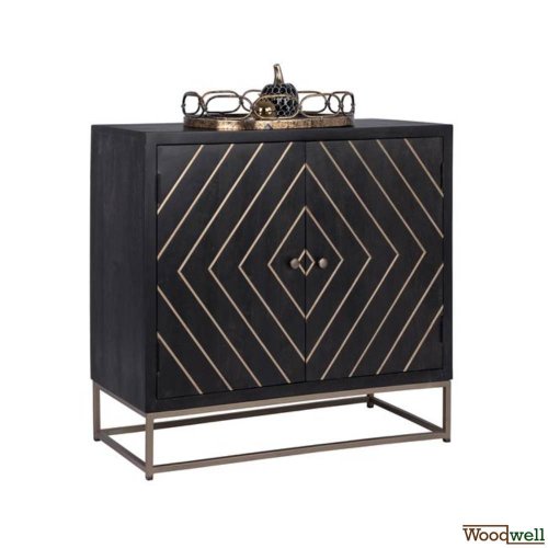 Sideboard Sherri aus massivem Mangoholz 85 x 35 x 80 cm