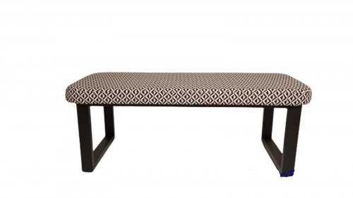 Bank "Simple" 180x48x46 cm aus Stoff und Metallgestell