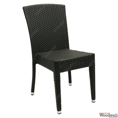 Maui stacking armchair in black