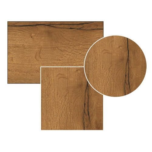 Tischplatte Melamin "Eiche Cognac" 80x80cm 25mm Stärke