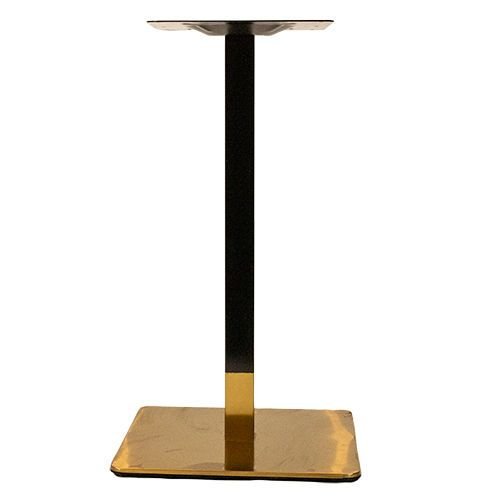 Επιτραπέζια βάση "Dados" από ατσάλι, ύψους 72cm, από μαύρο και χρυσό
