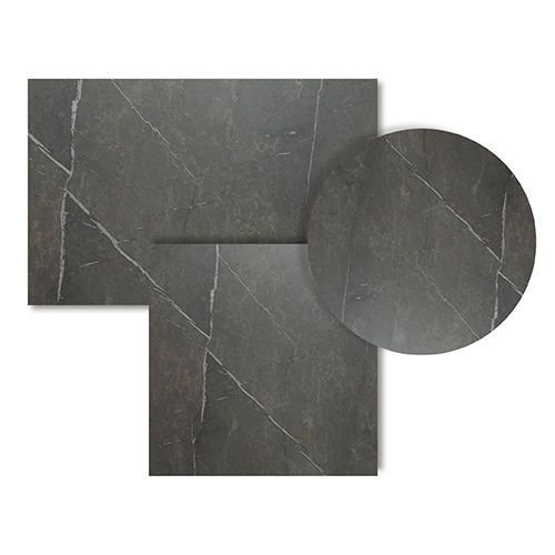 HPL Tischplatte "Enfiber Nereta Grey" Ø80cm 12mm Dicke