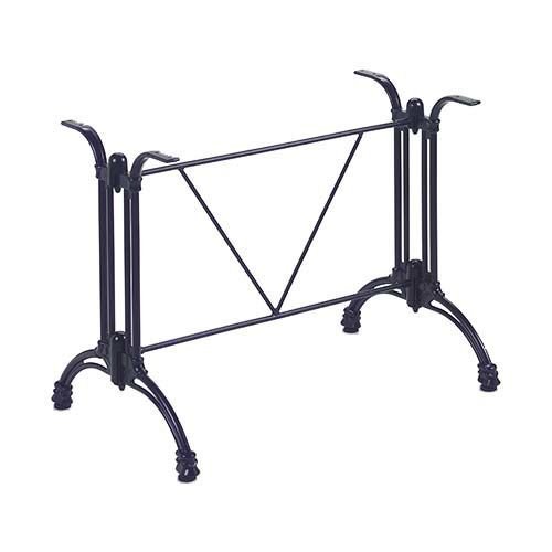 Outdoor Tischuntergestell "Tivoli 2" aus  Aluminiumguss 72cm Höhe in Schwarz