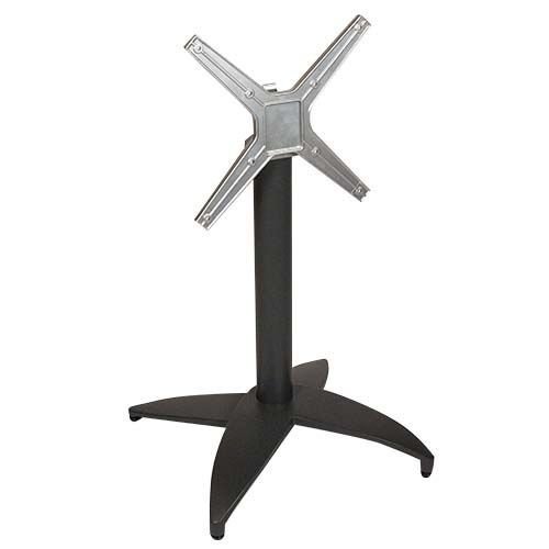 Outdoor Tischuntergestell "Napels 4" aus Aluminium 72cm Höhe in Dunkelgrau stapelbar