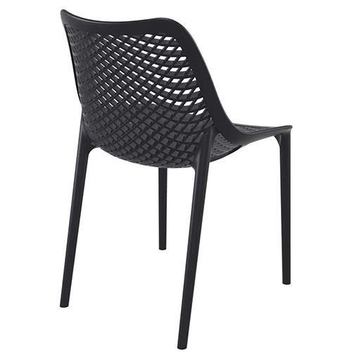Stuhl "Air" aus Polypropylen in schwarz