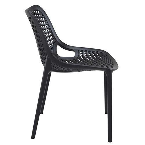 Stuhl "Air" aus Polypropylen in schwarz