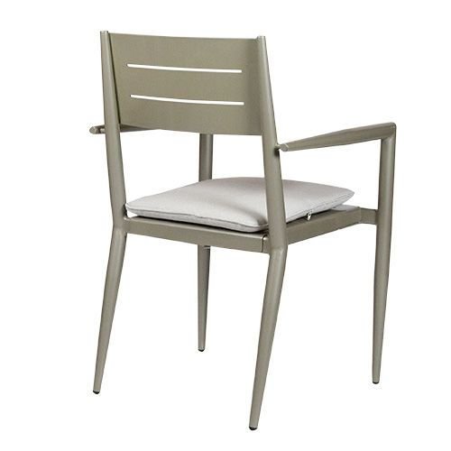 Outdoor Sessel "Next" aus Aluminium in taupe 53x83x44x57 cm