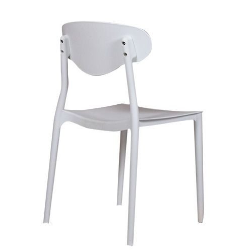 Outdoor chair "Otry" made of polypropylene in white 50x89x46x44cm stackable