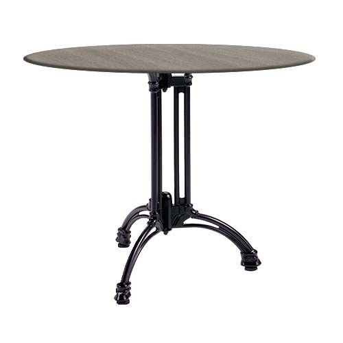 Outdoor Tischuntergestell "Tivoli 3" aus  Aluminiumguss 72cm Höhe in Schwarz