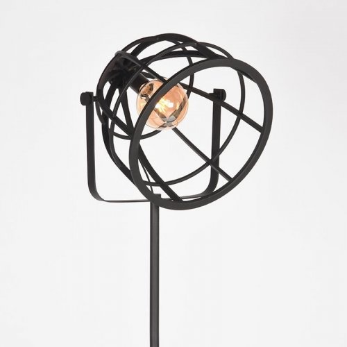 Stehlampe Sicherung 60x60x145-170 cm Schwarzes Metall