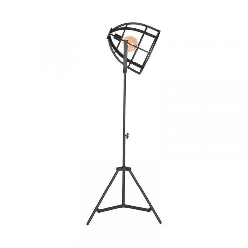 Stehlampe Sicherung 60x60x145-170 cm Schwarzes Metall