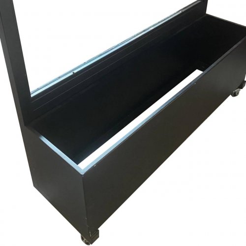 Mobiler Windschutz mit integriertem Blumenkasten (Eckig) 120x30x170cm