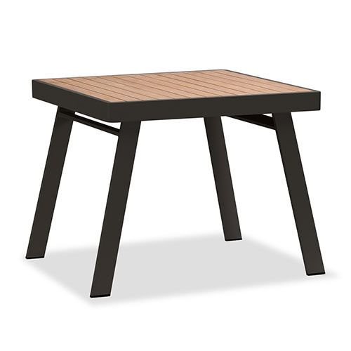 Outdoor Ess-Set 5-teilig "York" aus anthrazit Aluminium und Teakholz